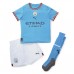 Manchester City Erling Haaland #9 Hemmatröja Barn 2022-23 Kortärmad (+ korta byxor)